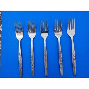 Oneida SPANADA Stainless WM A Rogers Premier Silverware Salad Forks
